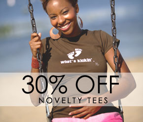 30% off novelty tees this weekend only