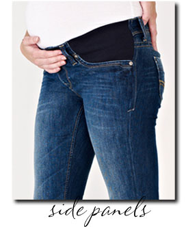 maternity jeans with side panels