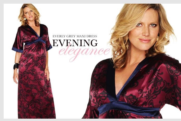 evening elegance - new everly grey maxi dresses arrive at queen bee maternity