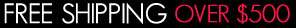 FREE SHIPPING for all Australian orders over $500