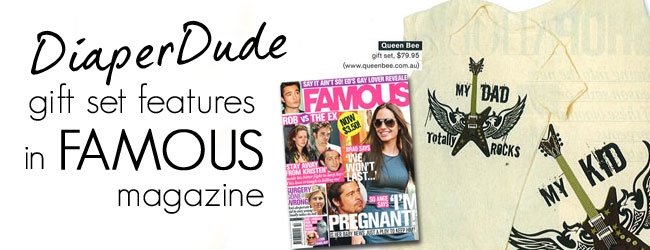 diaperdude giftset for dads features in famous magazine
