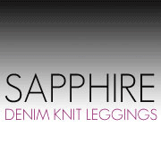 sapphire denim knit maternity leggings