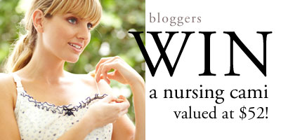 win a queenbee nursing cami valued at $52!