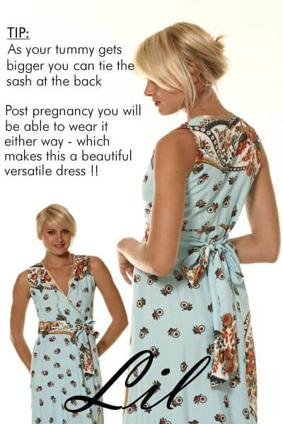 Baby Shower Maternity Dress on Wrap Maternity Dress In Baby Blue Maternity Dresses Queen Bee
