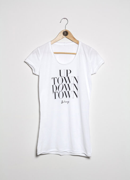 Uptown Downtown Maternity T-Shirt in White by Blanqi