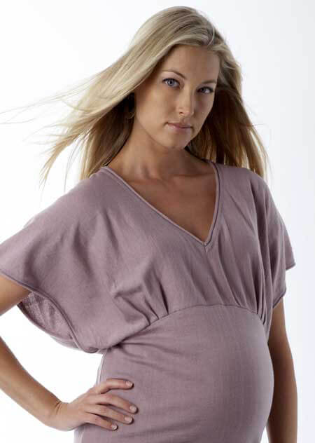 SER0020 - Knitted Angel Sleeve Tunic :  designer maternity wear maternity fashion maternity tops queen bee maternity