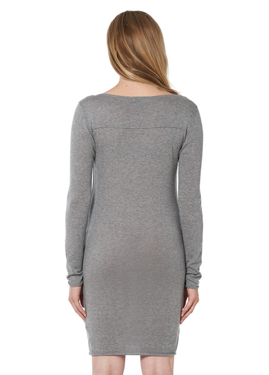 Freya Cashmere Blend Knit Maternity Dress in Grey by Noppies