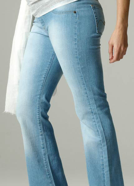 SER0038 - Seraphine Pale Wash Maternity Jeans :  maternity pants maternity fashion queen bee maternity maternity wear