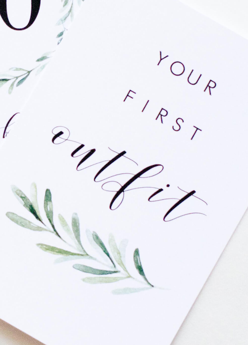 Pregnancy Milestone Cards in Lush by Blossom & Pear