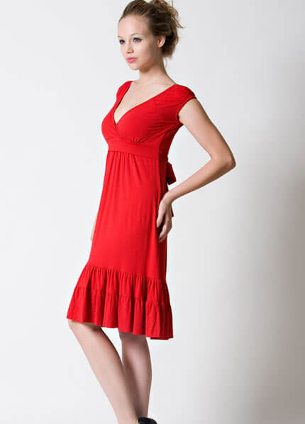Dote - 9th Street Nursing/Maternity Dress in Red * NEW * : maternity fashion nursing wear breastfeeding clothes maternity dresses