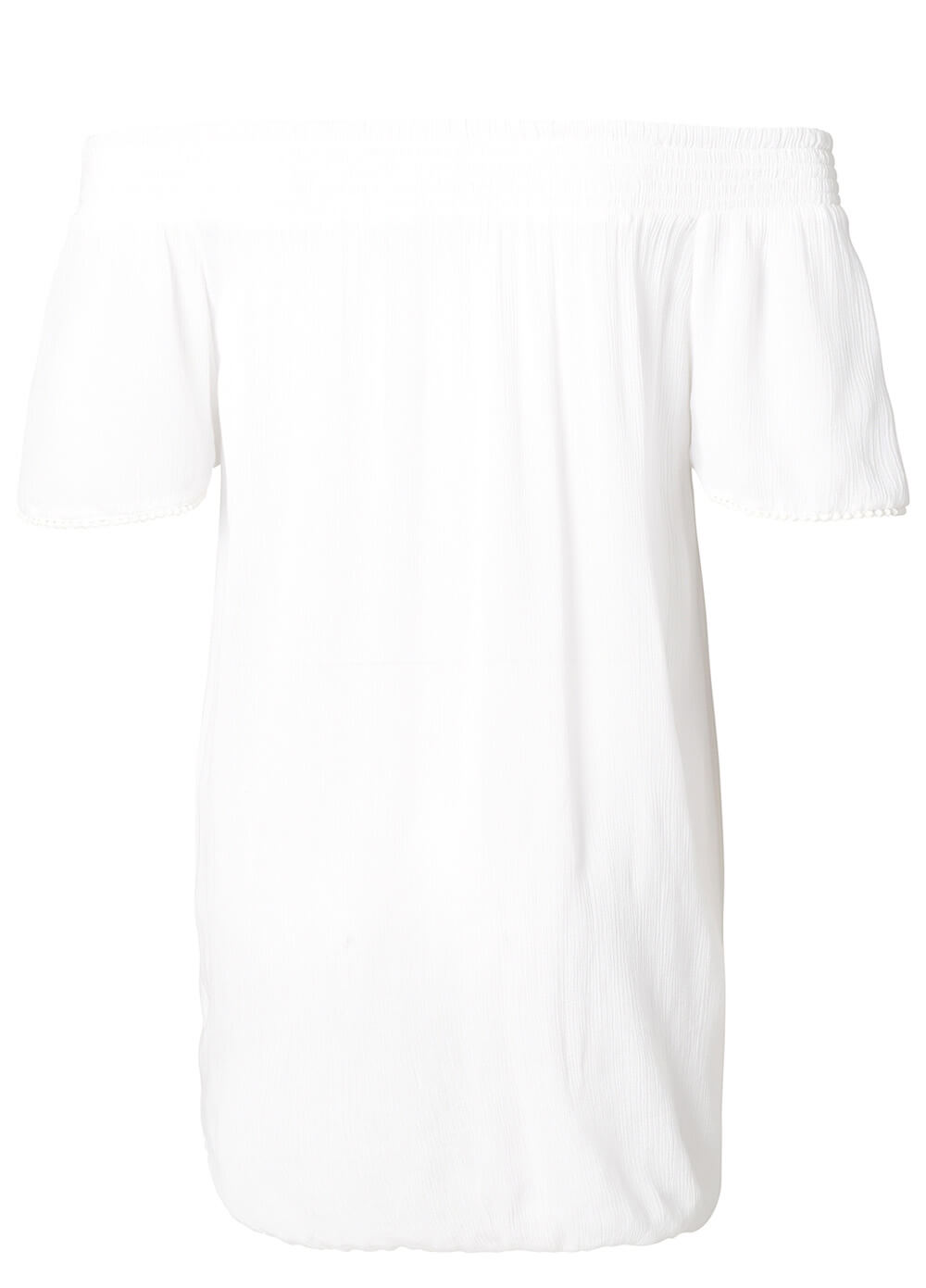 Off Shoulder Maternity Blouse in White by Esprit