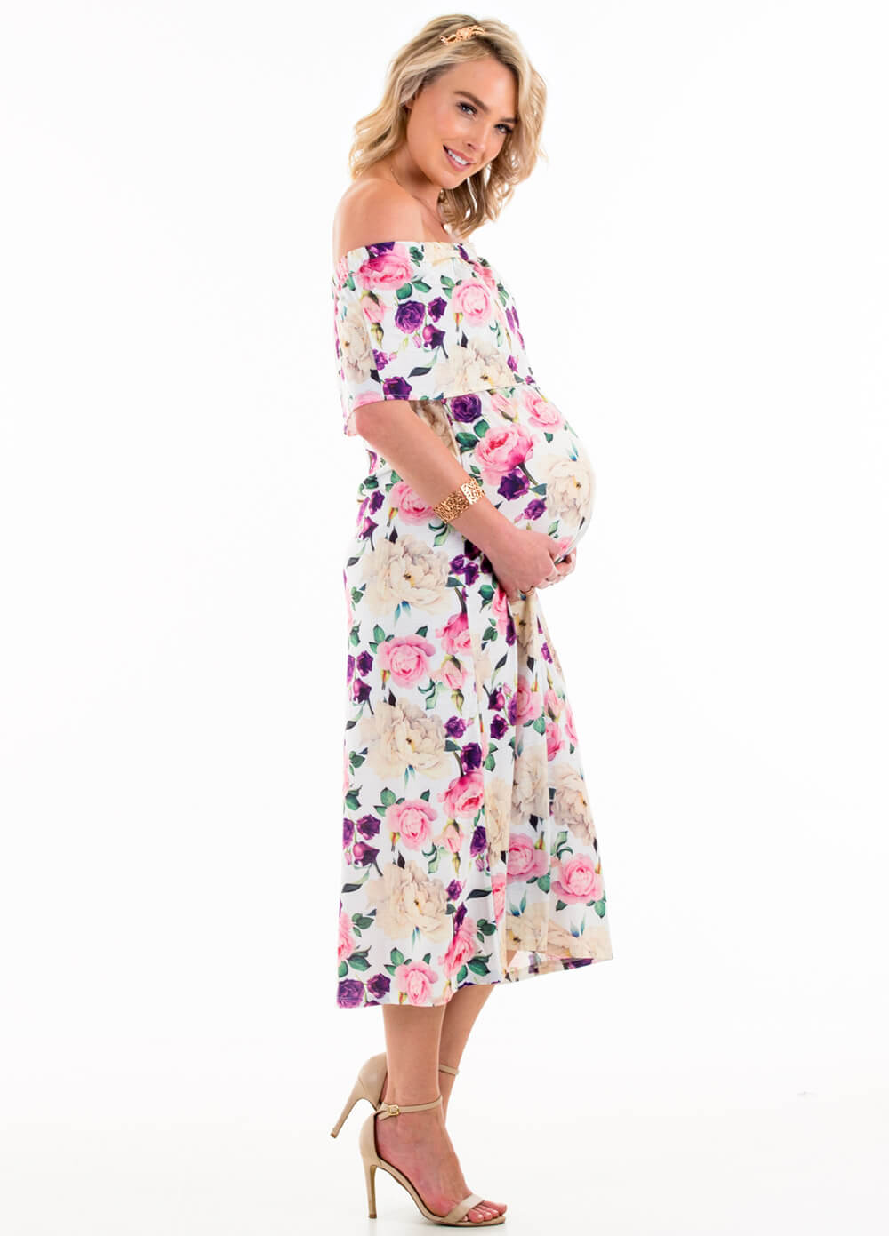 Floressa - Francoise Maternity & Nursing Maxi Dress | Queen Bee