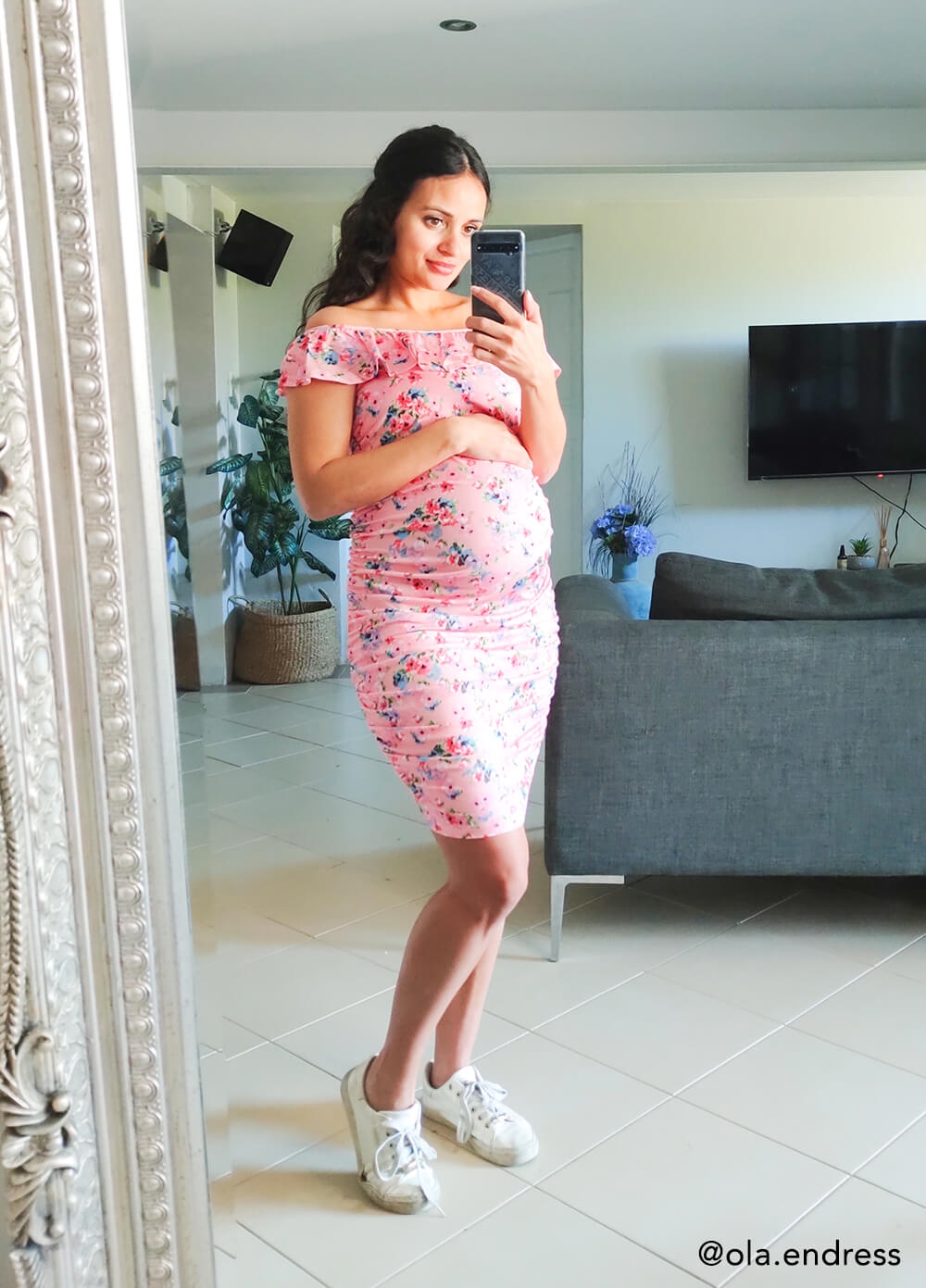 Floressa - Isabelle Frill Maternity & Nursing Dress | Queen Bee