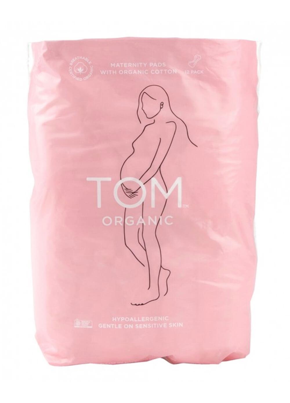 TOM Organic - Organic Cotton Maternity Pads (12 pack) | Queen Bee