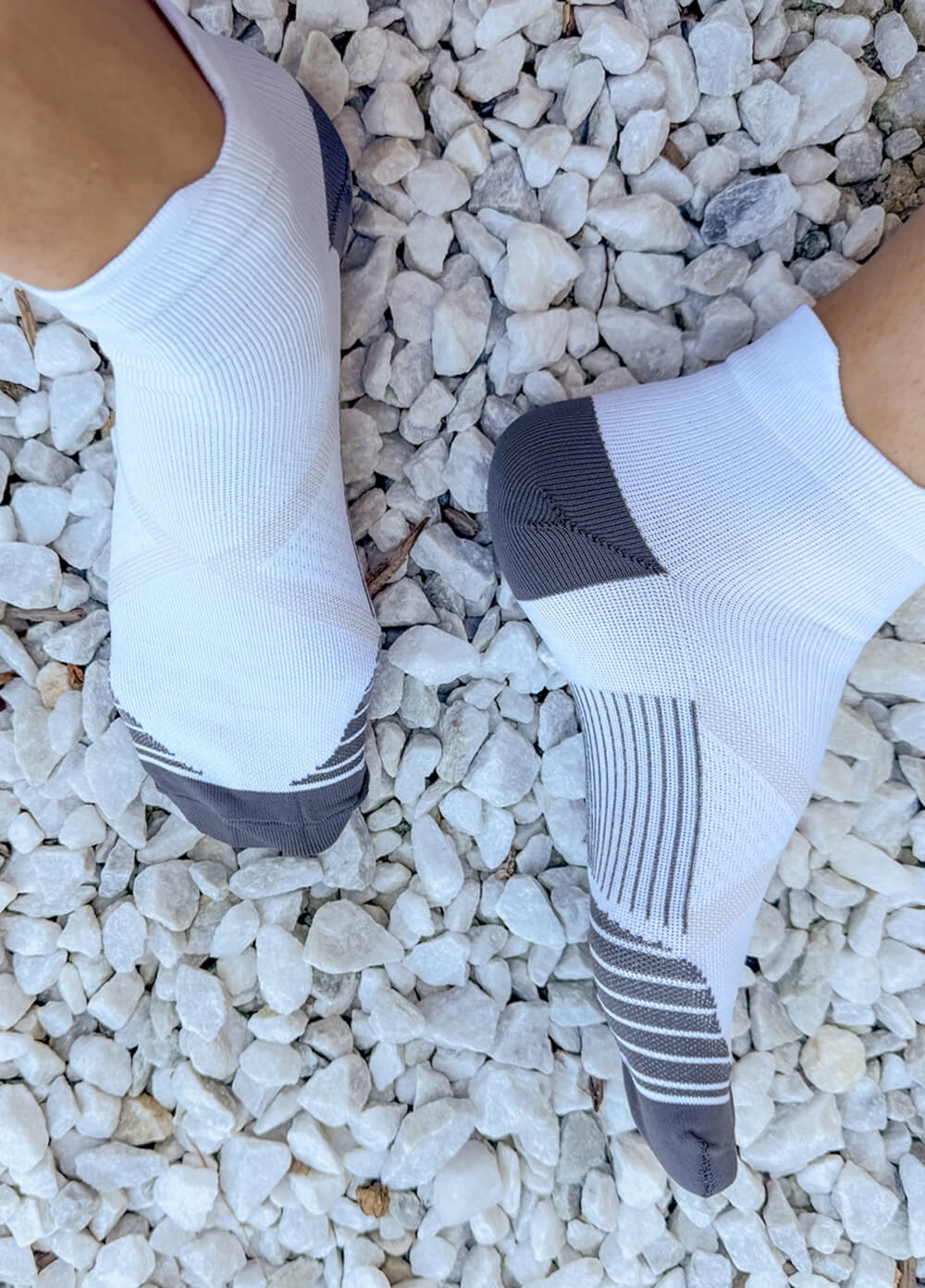Mama Sox - Propel Sports Compression Ankle Socks in White