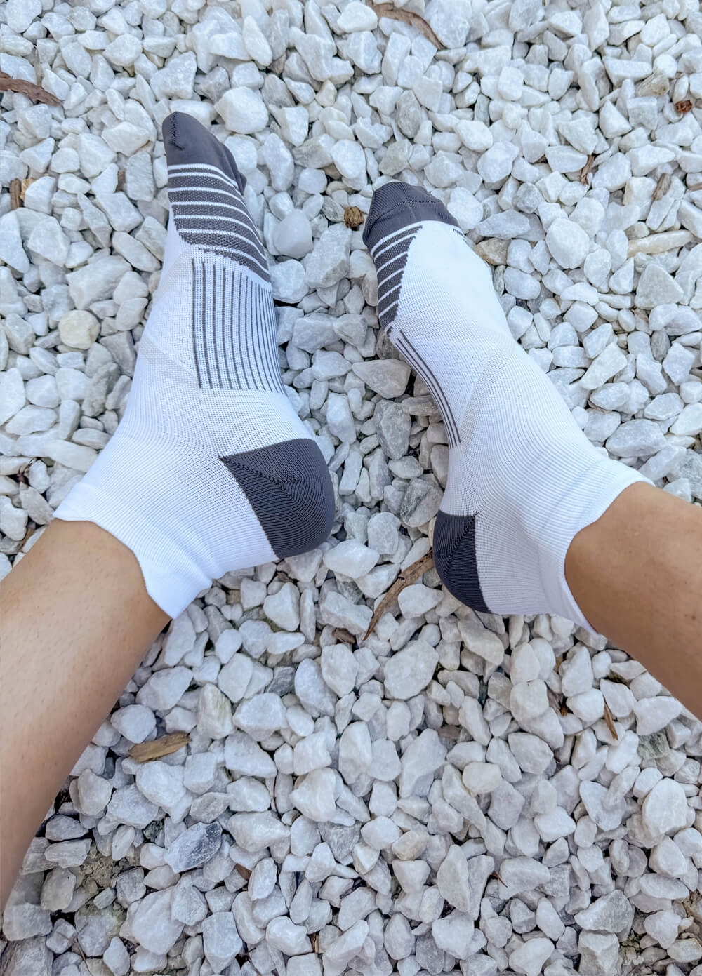 Mama Sox - Propel Sports Compression Ankle Socks in White