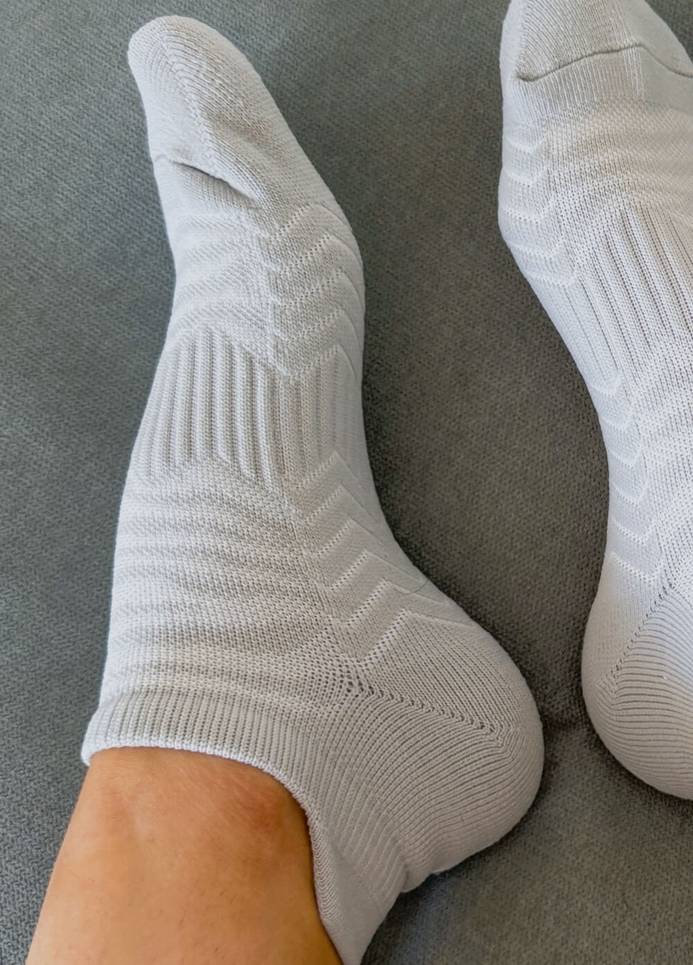 Plantar Fasciitis Relief Compression Ankle Socks in Grey