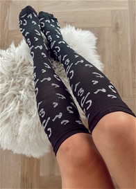 Mama Sox - Excite Compression Socks in Black Leopard
