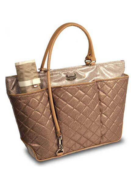 DB2416J - Baby Beatrix Tote - Pewter Metallic :  nursing wear nappy bag maternity