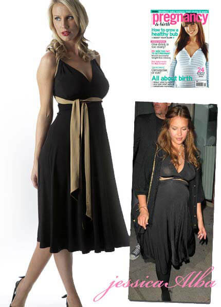 SER0024 - Seraphine Maternity Cocktail Dress (worn by Jessica Alba) 