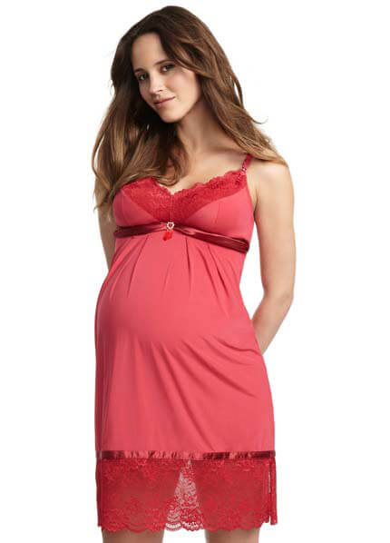 Show Stopping Red Maternitynursing Nightie By Hotmilk Lingerie