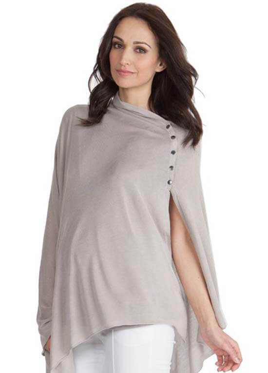 Breastfeeding Bamboo Shawl in Latte by Seraphine