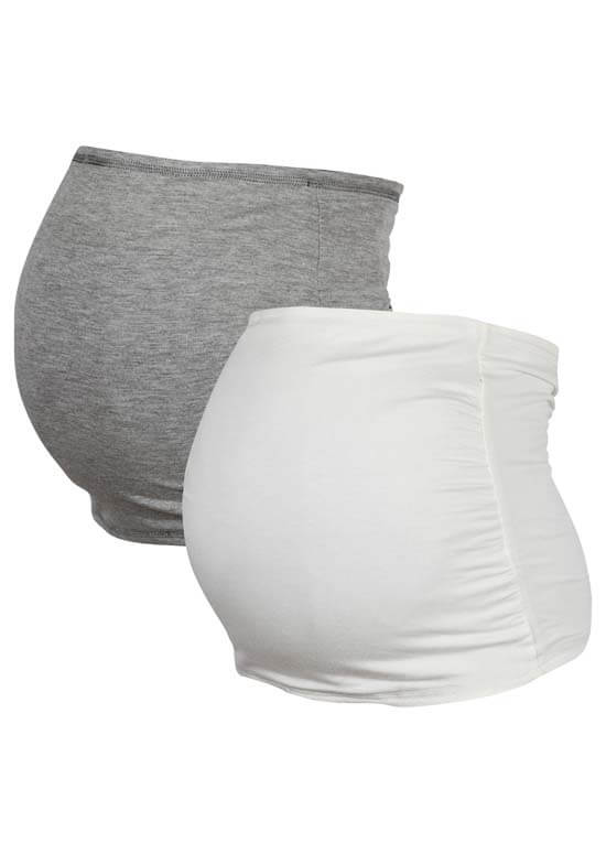 Trimester™ - Reversible Belly Band in Grey/Creme