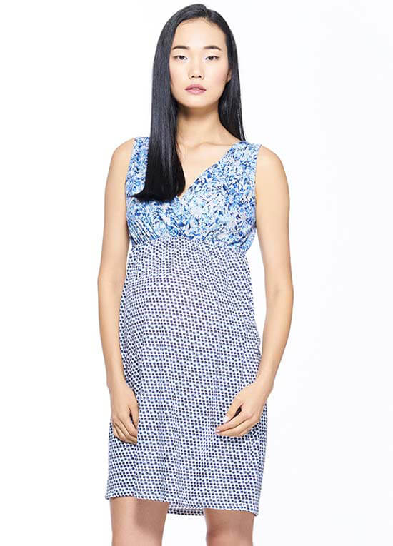 sleeveless maternity nightie