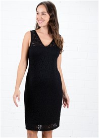 Queen mum - Double V Lace Dress in Black - ON SALE