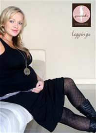 QueenBee - Maternity Tights w Pattern