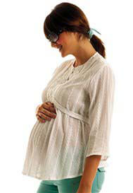 Juliet Dream - Embroidered Maternity Kaftan in White