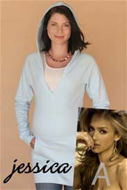 1 In The Oven - L/S French Terry Maternity Hoodie - as worn by Jessica Alba * ON SALE *