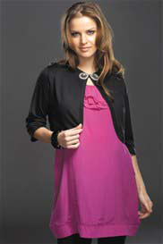 Maternal America - Evening Diamante Bolero in Black