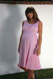 Momzee - Stripe Patch Maternity Dress