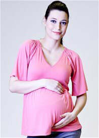 Milky Way - Taylah Shirred Maternity/Nursing top