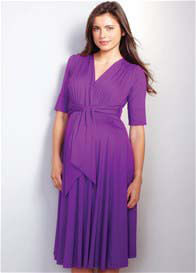 Maternal America - Chantelle Tie Front Maternity Dress