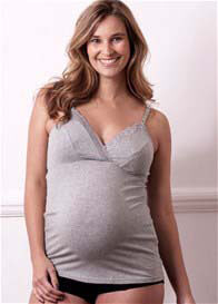 QueenBee - Netalia Maternity/Nursing Cami in Grey