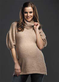 Maternal America - Camel Maternity Sweater