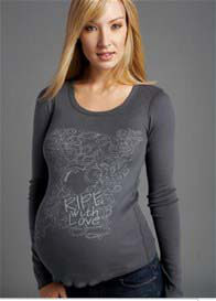 PureT - Ripe With Love Organic L/S Maternity Tee