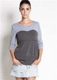 Dote - Long Sleeved Heather Nursing Top ** ON SALE **
