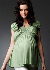 SOON - Jess Gathered Cap Sleeved Maternity Top