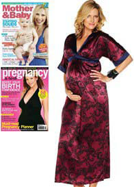 Everly Grey - Laila Maternity Dress - Magenta Swirl