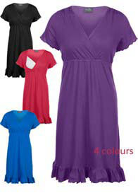 Milk - Crossover Organic Cotton Nursing Nightdress