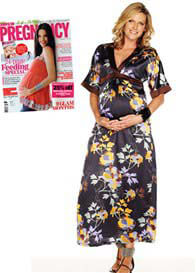Everly Grey - Laila Maternity Dress - Navy Floral