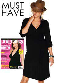 Trimester - Astute Collared Wrap Maternity Dress