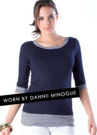 Seraphine - Sailor Boatneck Maternity Top in Navy 