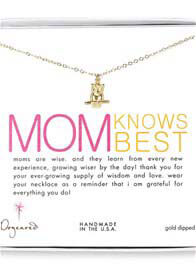 Dogeared - Mother Knows Best Necklace w Large Owl Charm