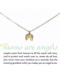 Dogeared - Moms Are Angels Necklace w Angel Wings Charm