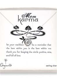 Dogeared - Mom Karma Sterling Silver Necklace w Karma Circle Charm