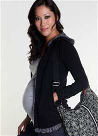 Nuka - Shirred Sleeve Maternity Hoodie